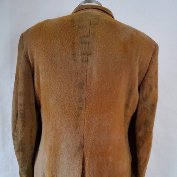 Vintage Cashmerel Wool jacket suit coat blazer brown gray camel 42 44 large XL - Picture 5 of 12